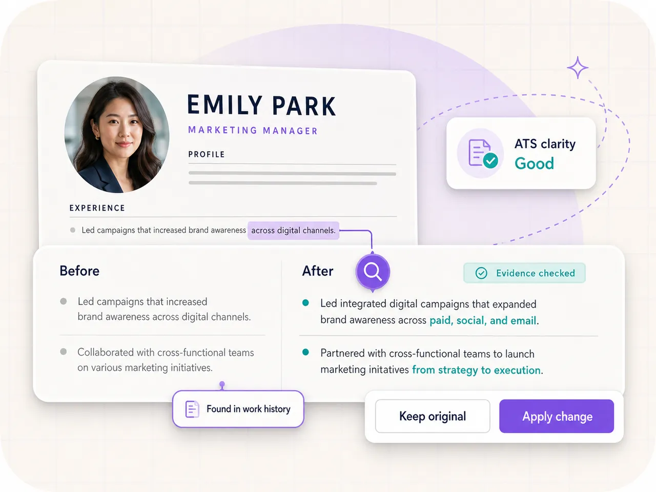 Resume analyzed by Resumeva with evidence-backed recommendations