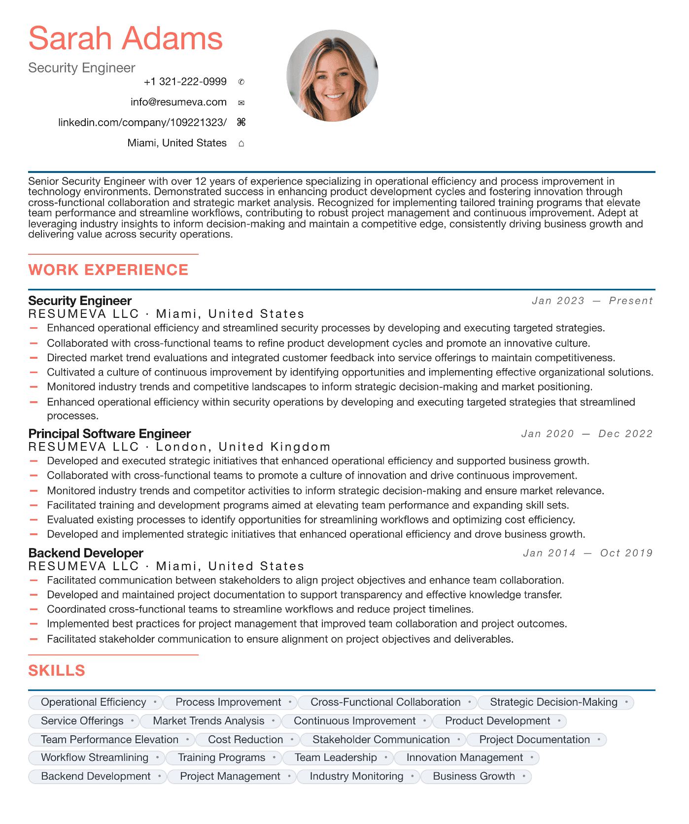 102. Compliance Officer resume template preview