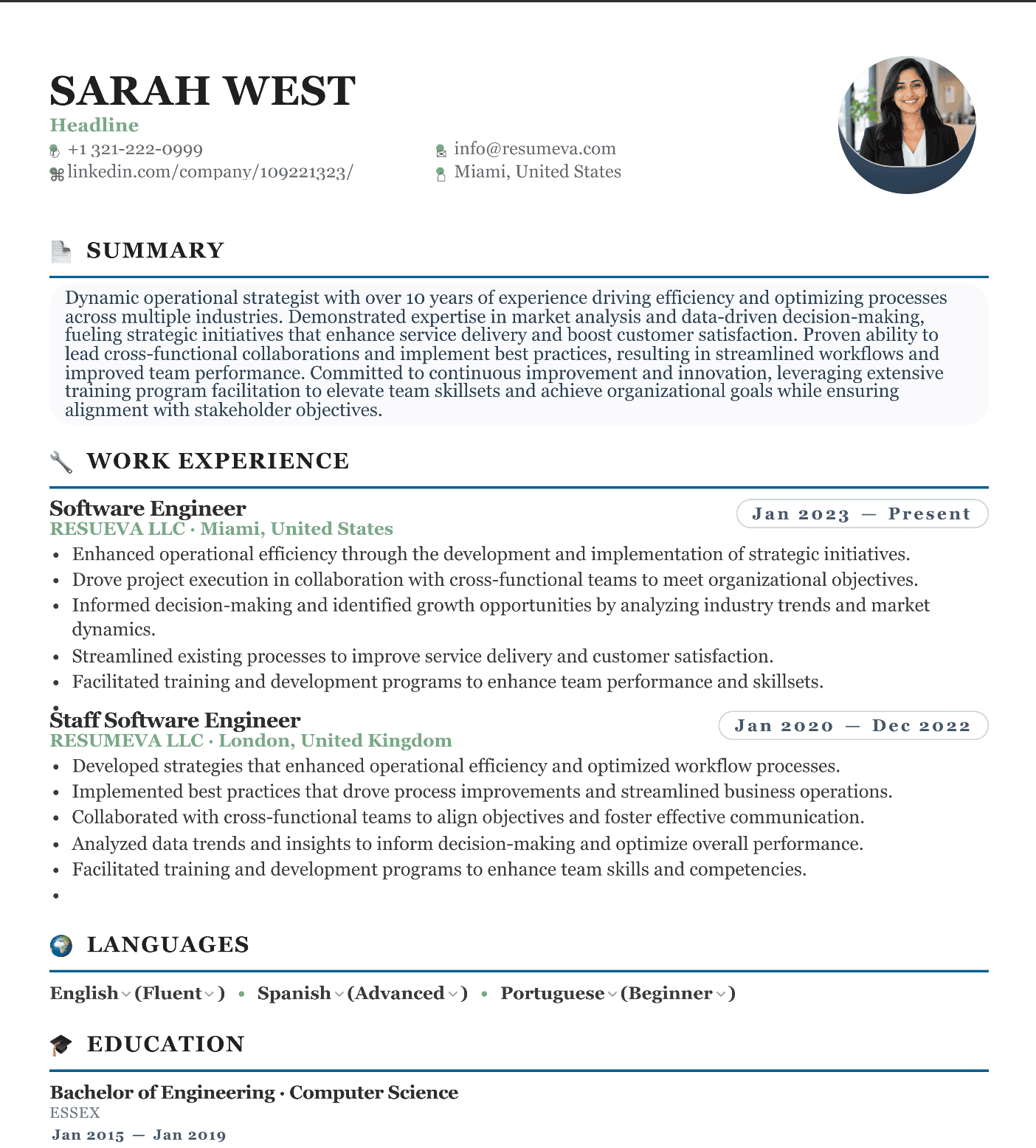 38. Auto Mechanic resume template preview