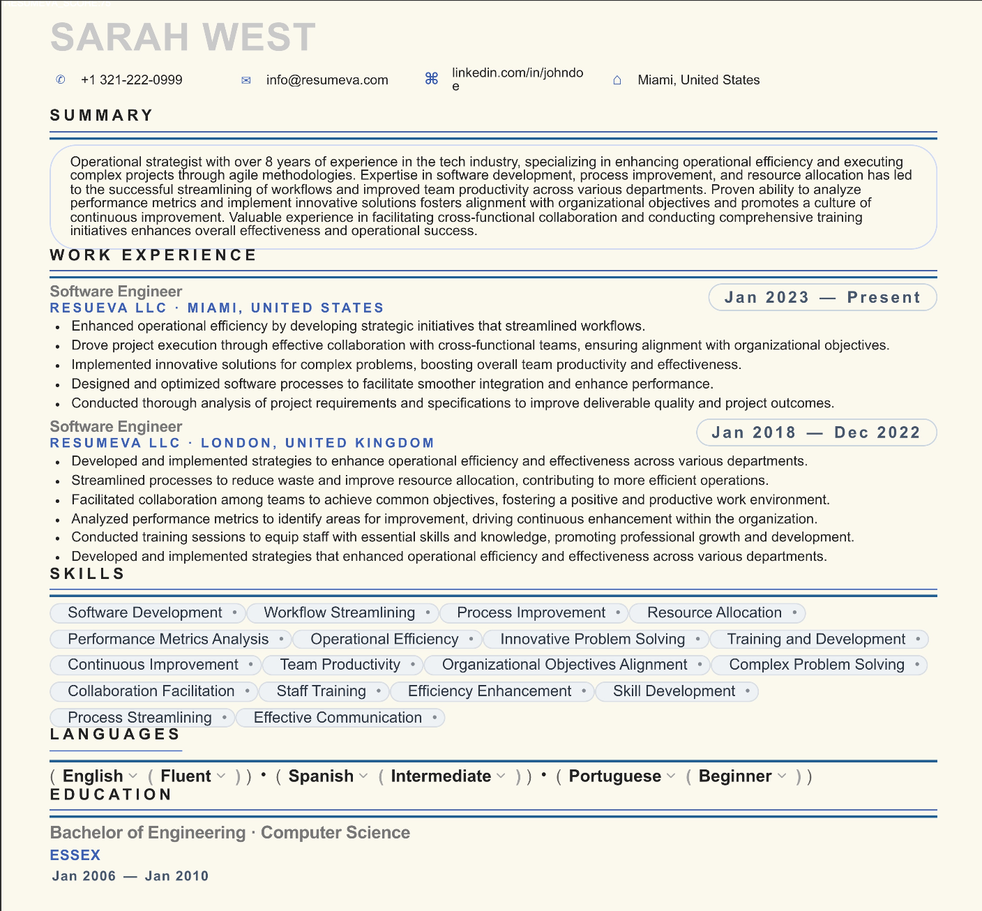 62. Helm resume template preview
