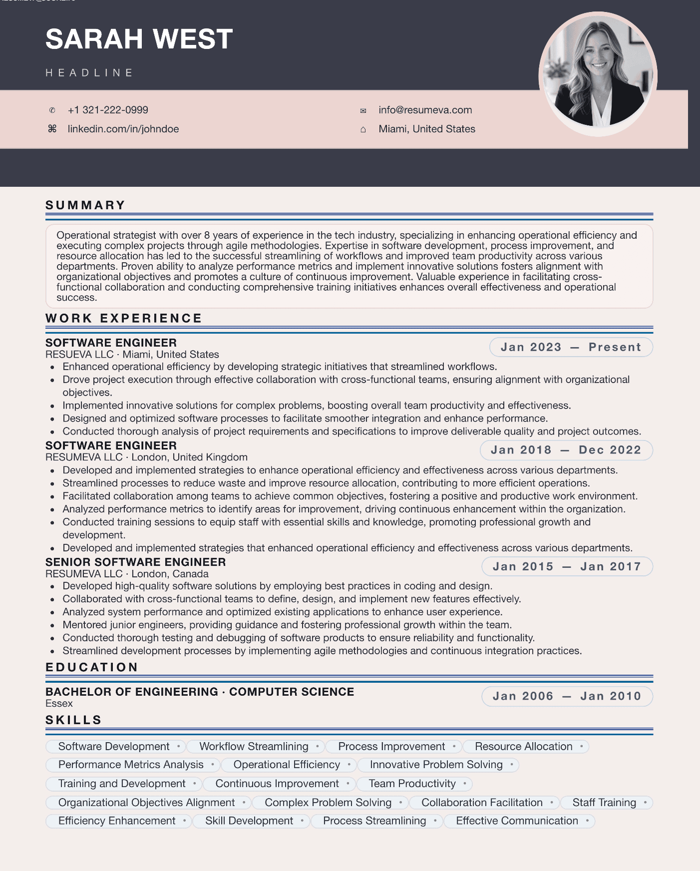 62. Auditor resume template preview