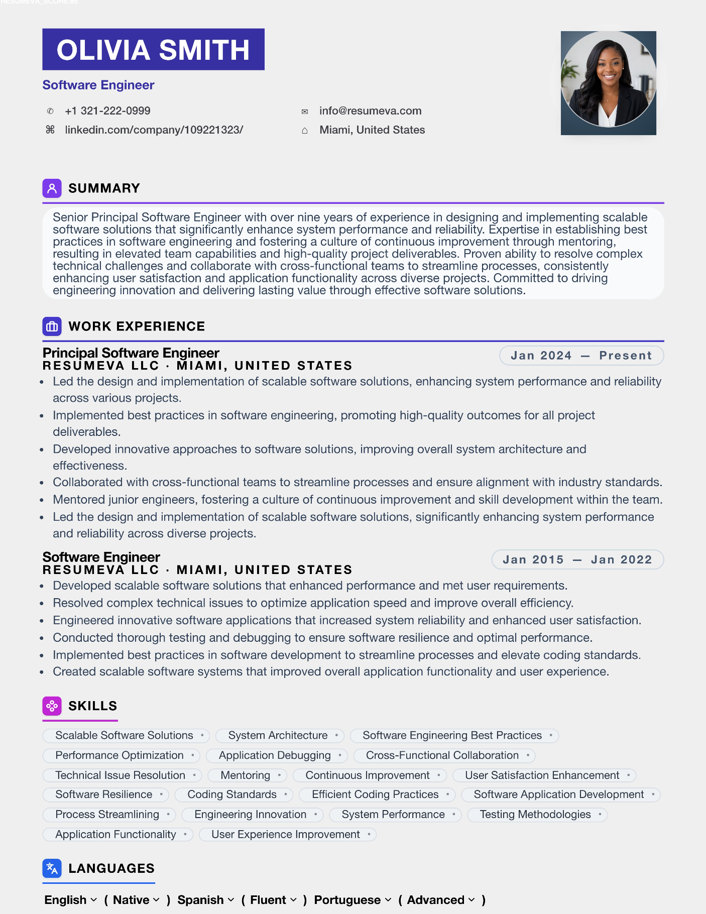 40. Lead Teacher resume template preview