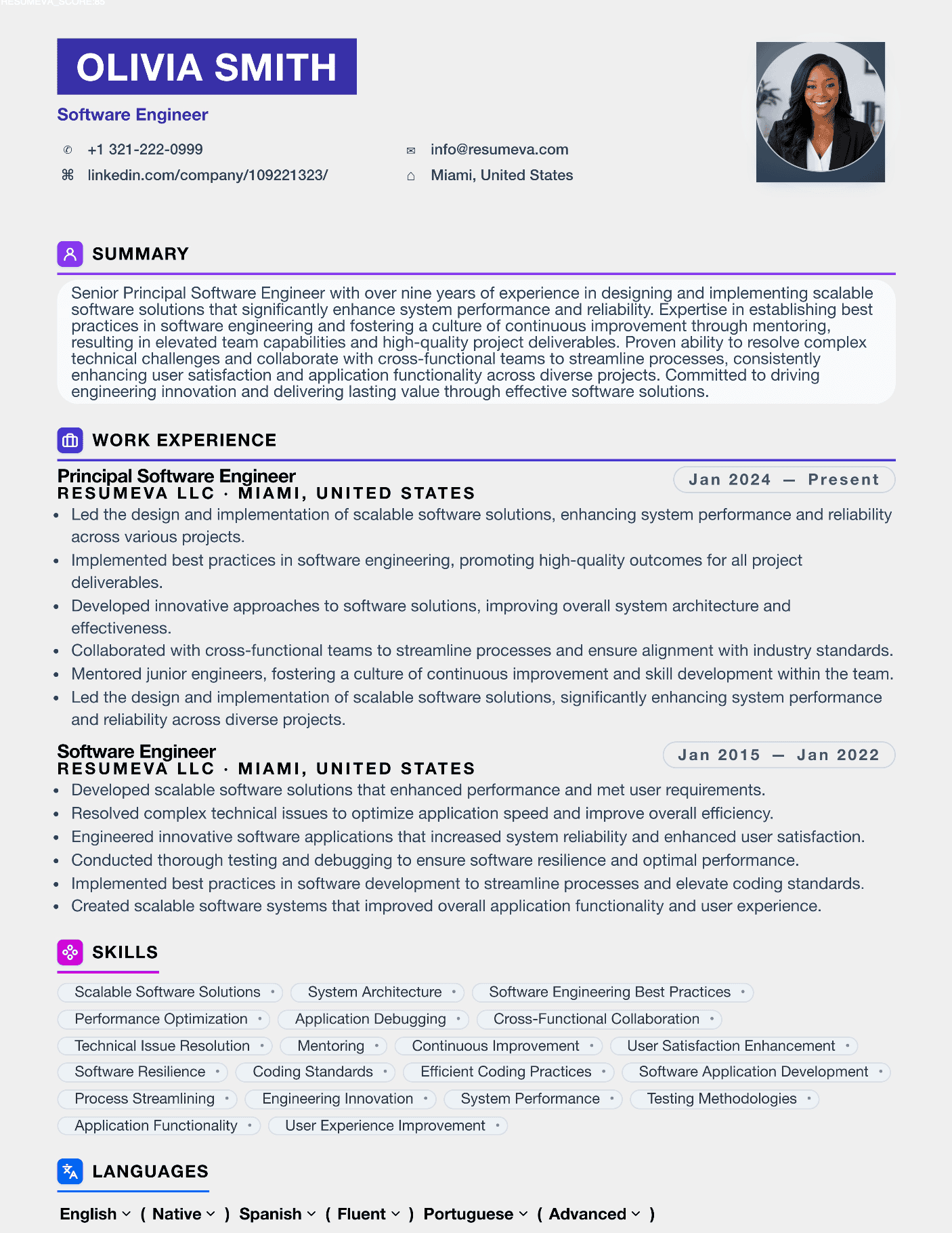 34. Lead Teacher resume template preview