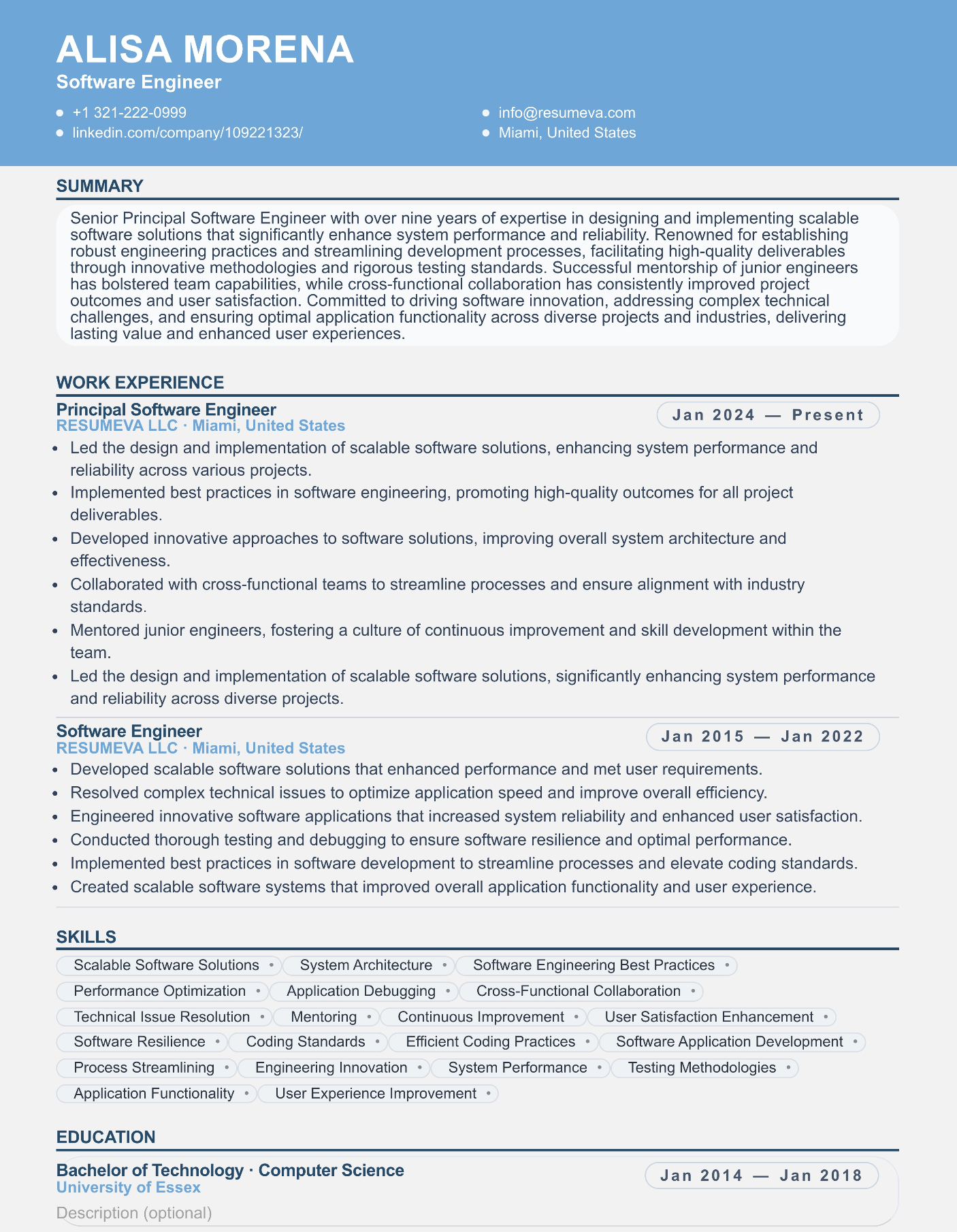 25. Sales Representative Pro resume template preview